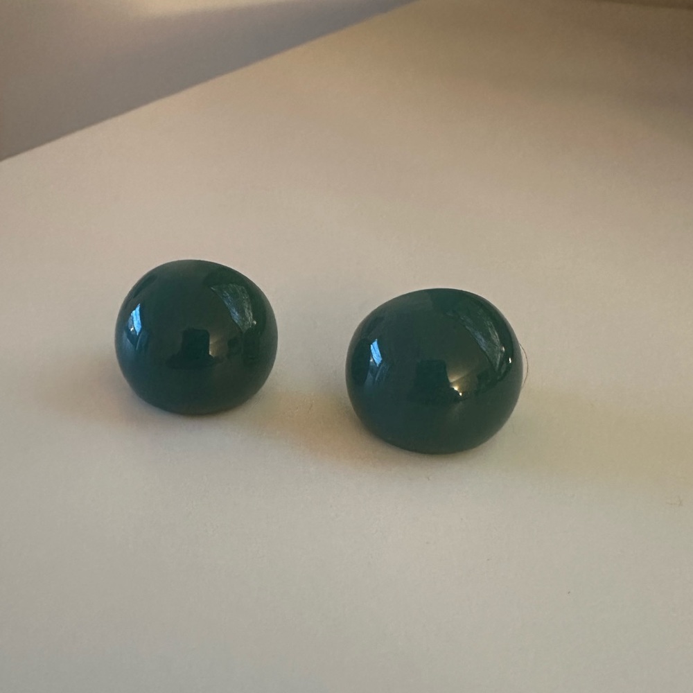 J.Crew green earrings